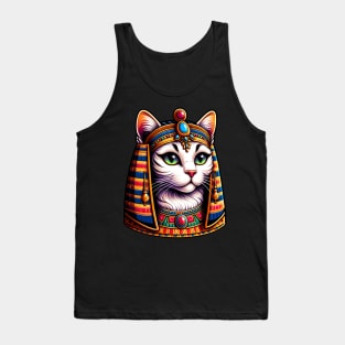 Cleocatra: Regal Egyptian Feline Sovereign Tank Top